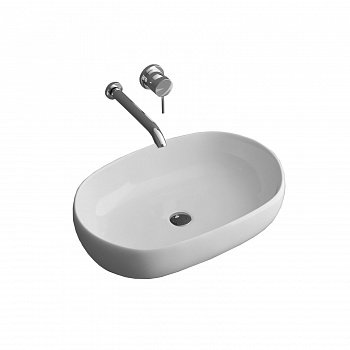 Раковина накладная 42см Grossman  GR-3015 белый