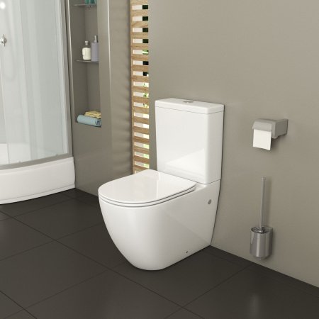 Напольный унитаз-компакт Grossman GR-4446S белый, с сиденьем микролифт