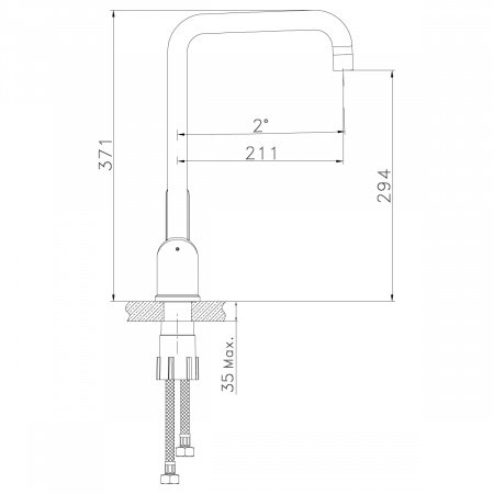 Смеситель для кухни Lemark Expert LM5073S матовый