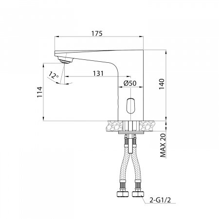 Смеситель для раковины IDDIS Pulse PULSBS3i86 хром глянцевый