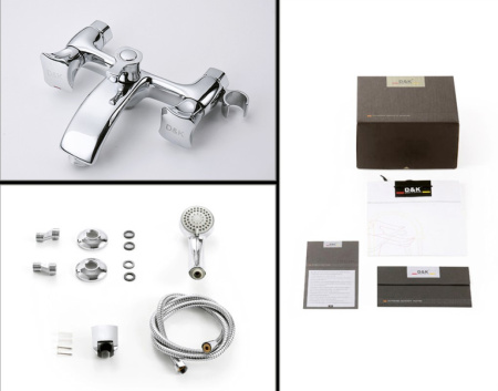 Смеситель для ванны D&K Hessen DA1383201, хром