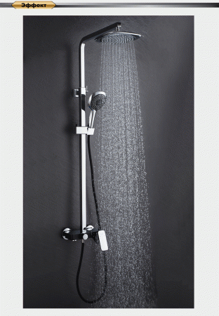 Душевая стойка D&K Berlin.Technische DA1433715A02 хром/черный