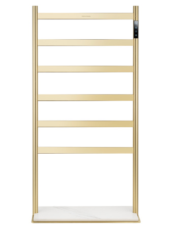 Полотенцесушитель электрический напольный WONZON & WOGHAND ESSEN, Брашированное золото (WW-A406-BG)