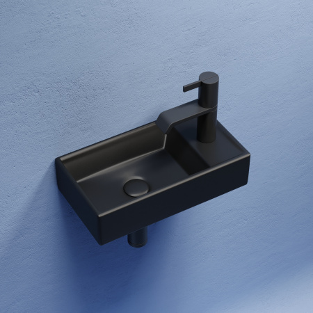 Раковина подвесная 40см Ceramica Nova Element CN6051LMB черный матовый