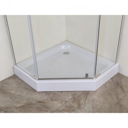 Душевой угол Esbano ES-8170 100x100x200 профиль хром, стекло прозрачное