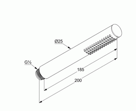 Встраиваемая душевая система с термостатом Kludi Nova Fonte 209303915 черный матовый