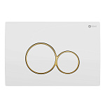 Клавиша смыва Point Виктория PN44061WG для инсталляции, белая/золото