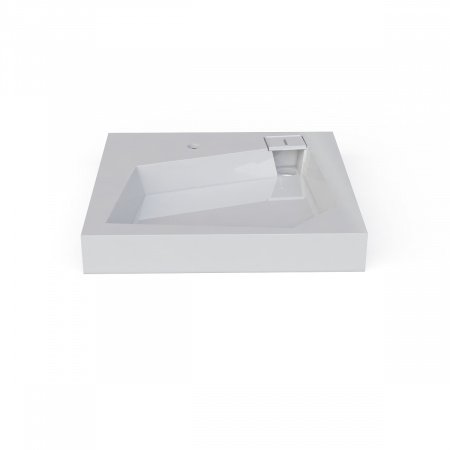 Раковина над стиральной машиной QUADRO 600х600 с кронштейнами и сливной системой Altasan