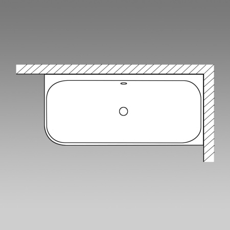 Квариловая ванна Villeroy & Boch Oberon 2.1 180х80 UBQ180OBN9CR00VD-01 белая, установка в правый угол