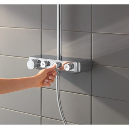 Душевая стойка Grohe Euphoria SmartControl System Cube 26508000 хром