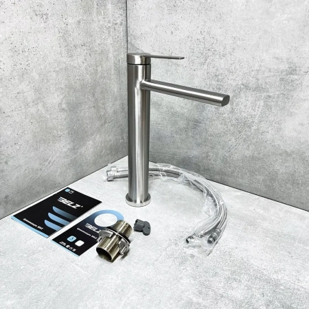 Смеситель для раковины BELZ B11813-1, сатин