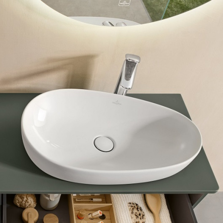 Раковина накладная 65см Villeroy & Boch Antao 4A7465R1 белый с покрытием CeramicPlus