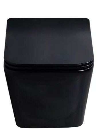 Унитаз подвесной GID Tr2144BL безободковый, черный глянцевый