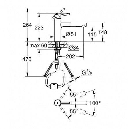 Смеситель для кухни Grohe Concetto 30273001 хром