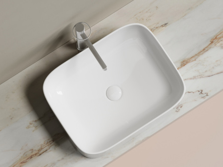 Раковина накладная 50см Ceramica Nova Element CN6052 белый