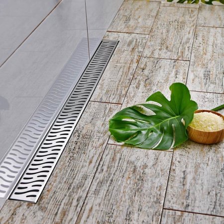 Душевой лоток 35см Veconi  Harmony V350H решетка хром