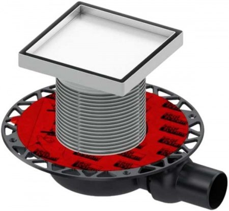 Сифон для душевого трапа Tece Drainpoint S DN50 3601400 низкий горизонтальный без декоративной решетки