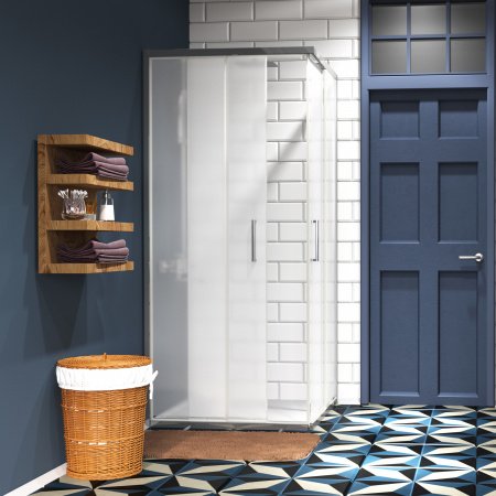 Душевой угол WasserKraft Main 41S03M 90x90x200, профиль хром, стекло матовое