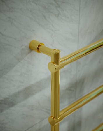 Полотенцесушитель электрический Margaroli Sole 542-4 5424704GONB 660х570 золото