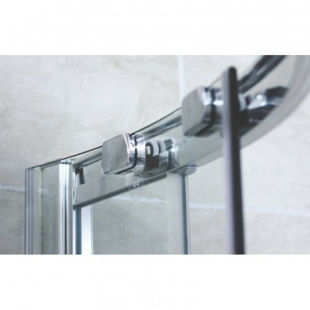 Душевой уголок Cezares Pratico R-1 90x90 профиль Хром стекло прозрачное