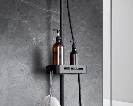 Душевая стойка Lemark Tropic LM7002BL черный