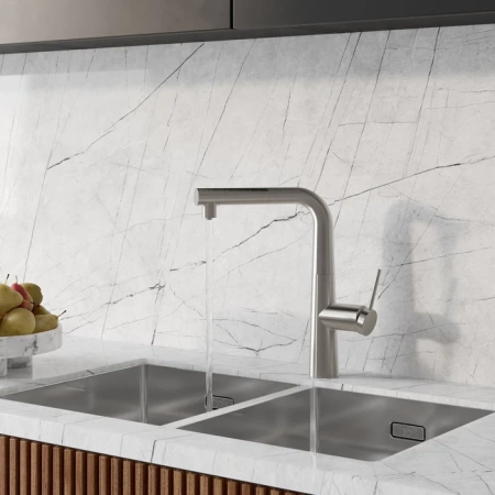 Смеситель для кухни IDDIS Pure PURBNPFi05 сатин