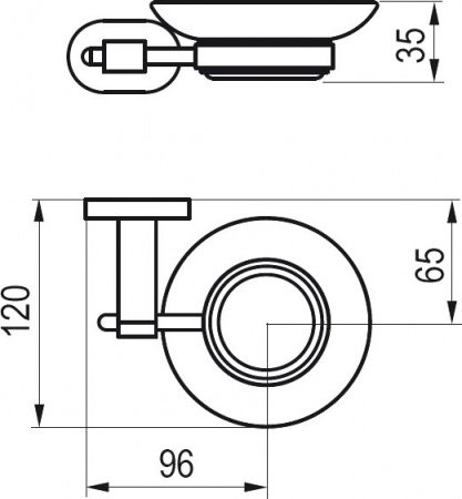 Держатель с мыльницей Ravak Chrome CR 200.00 Хром