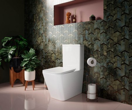 Унитаз напольный напольный Ceramica Nova Cubic CN1803 белый