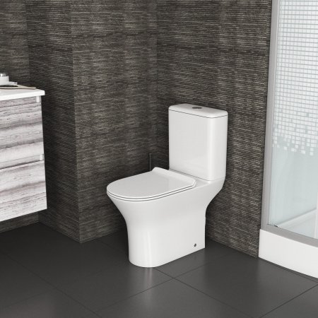 Напольный унитаз-компакт Grossman GR-4443S белый, с сиденьем микролифт