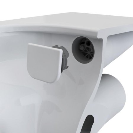 Унитаз подвесной Vitra Metropole 7672B083-0101 без сиденья, черный матовый