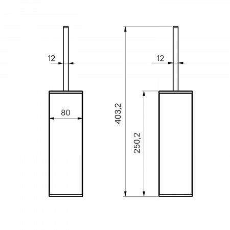Ершик IDDIS On-X ONXBL01i47 черный матовый