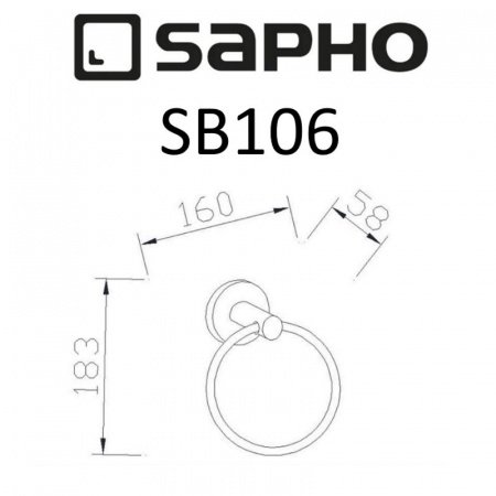 Полотенцедержатель Sapho SAMBA SB106 хром
