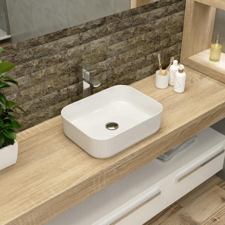 Раковина накладная 50см Point Меркурий PN43832 белый