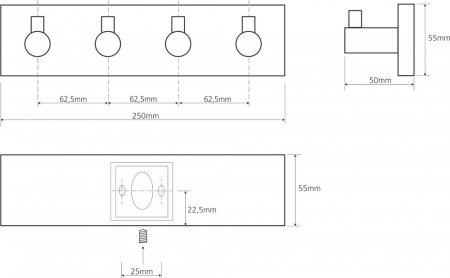 Крючок Bemeta Beta 132405212 Хром