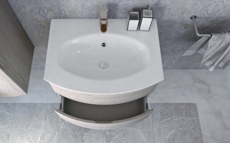 Тумба под раковину Cezares Vague 69 подвесная Bianco lucido