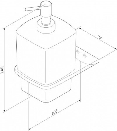 Дозатор для жидкого мыла AM PM Inspire 2.0 A50A36900 Хром