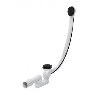 Слив-перелив (полуавтомат, 100 см.) Vega V55К Гл000026087, черный