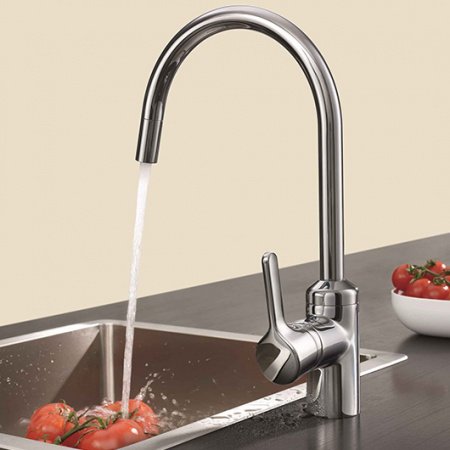 Смеситель для кухни Kludi Bingo Star 428039678 нержавеющая сталь