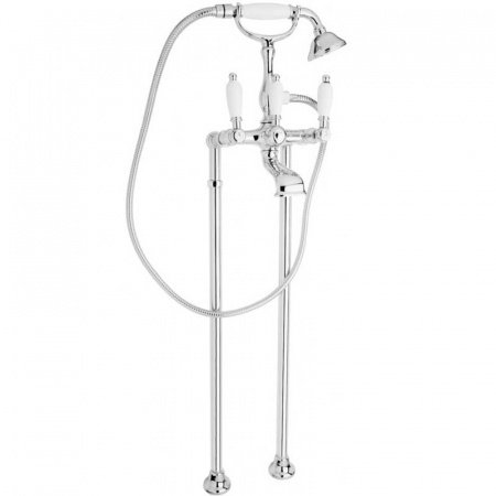 Смеситель для ванны Cezares First VDP ручки Белые Хром