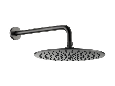 Настенный верхний душ 30см Benesque Lumiere 22010403 черный брашированный