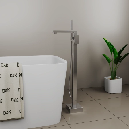 Смеситель для ванны напольный D&K Bayern.Liszt DA1516001, хром