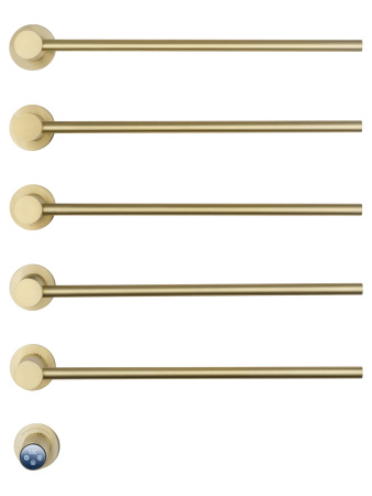 Полотенцесушитель электрический встраиваемый WONZON & WOGHAND MÜNCHEN, Брашированное золото (WW-A355-BG)