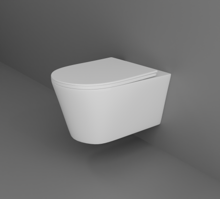 Set AQUATEK ОБЕРОН (рама INS-0000010  Easy Fix 50+звукоизоляционная прокладка+унитаз ОБЕРОН AQ1363W-00+тонкое сиденье с механизмом плавного закрывания