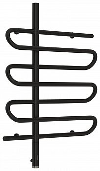 Полотенцесушитель электрический Сунержа Эпатаж 80х60 черный матовый, подключение левое