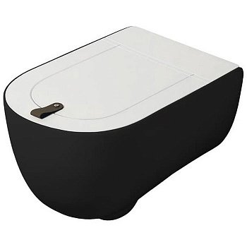 Унитаз подвесной ArtCeram The One THV001 17;00 черный матовый, без сиденья