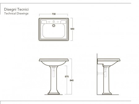 Раковина Simas Arcade AR 854 Белая