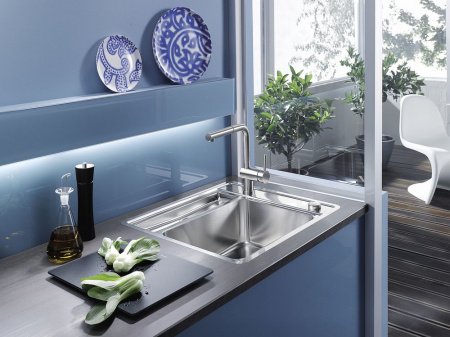 Смеситель для кухни Blanco Linus-S 517184 нержавеющая сталь