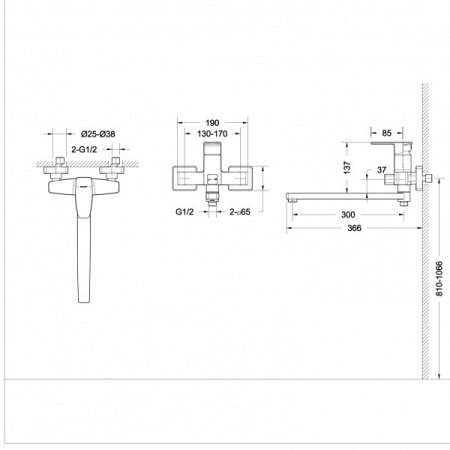 Смеситель для кухни Bravat Riffle F772106C хром