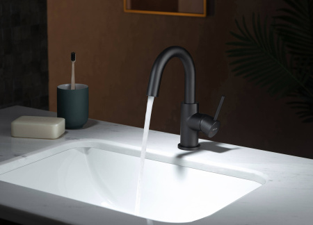 Смеситель для раковины Aquatek Европа AQ1307MB черный матовый