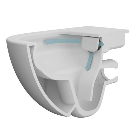 Унитаз подвесной безободковый Vitra Sento 7748B003-0075 без сиденья